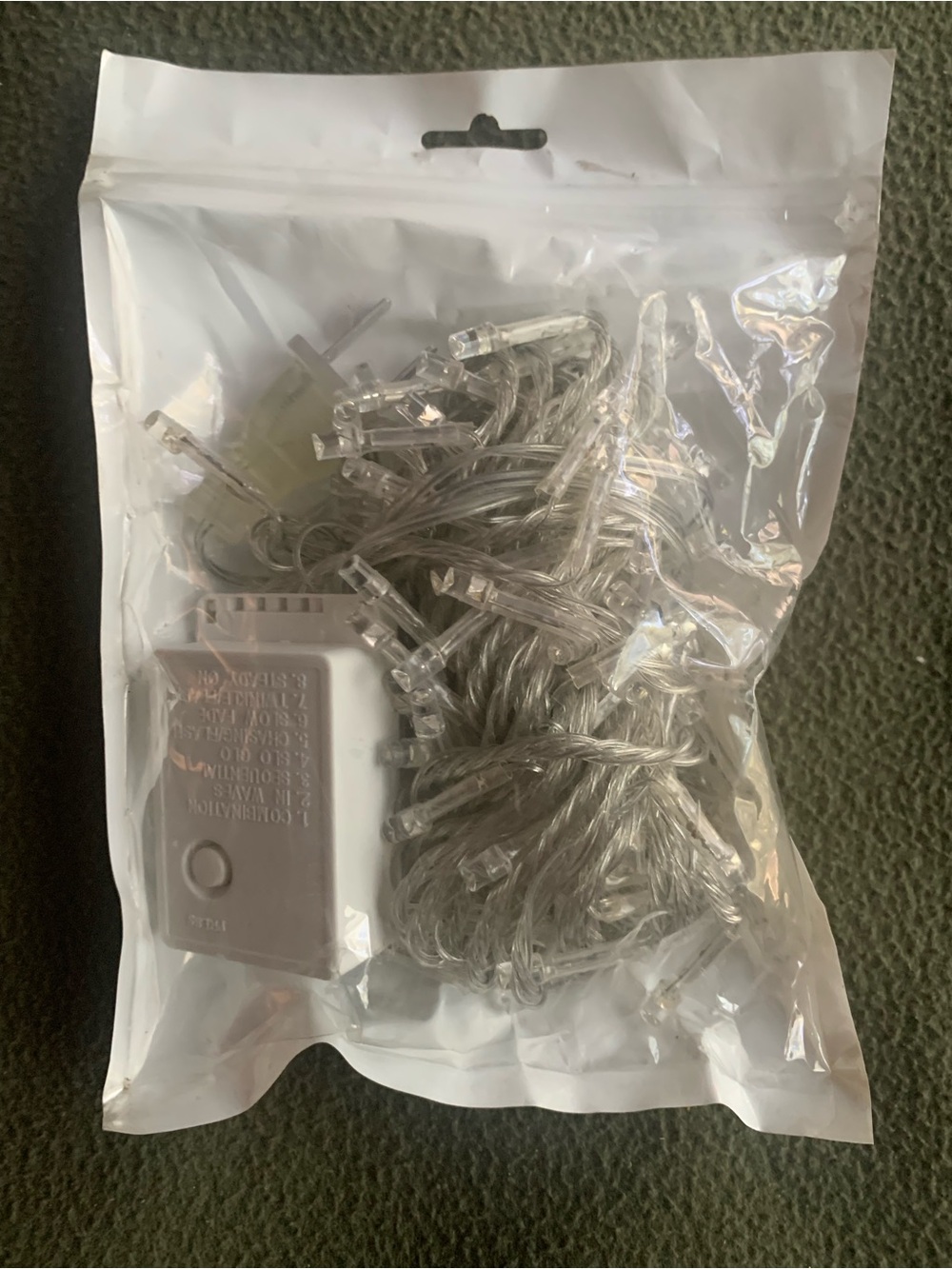 NIP LED string lights. 10 m. Clear wire. Wall plug in. Indoor.